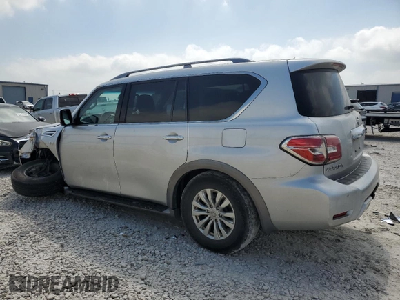 2017 Nissan Armada SV with VIN JN8AY2ND8H9008332, listed as a Copart auction lot 52543334 with Not Provided miles. Bid and sale history available at carsss.com. Image 2.