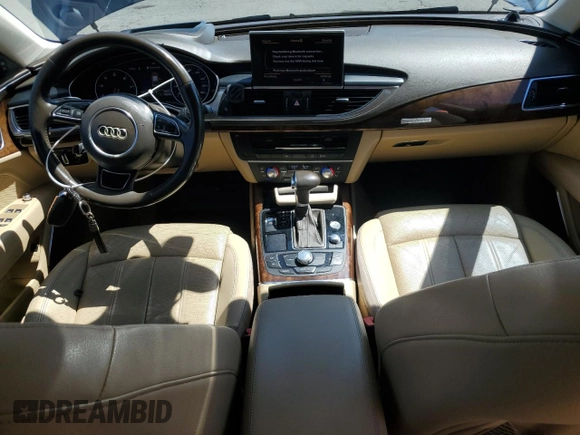 2012 Audi A7 Prestige with VIN WAU3GAFC8CN169767, listed as a Copart auction lot 64520035 with 123,538 mi miles and Salvage title. Bid and sale history available at DreamBid. Image 8.