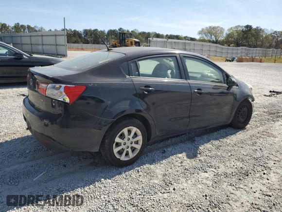 2012 Kia Rio LX with VIN KNADM4A32C6094306, listed as a Copart auction lot 50883425 with 185,627 mi miles and Salvage Title. Bid and sale history available at carsss.com. Image 3.