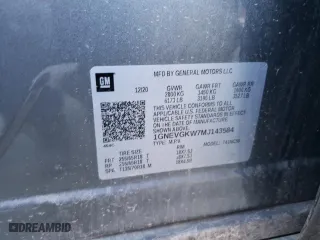 2021 Chevrolet Traverse LT Cloth with VIN 1GNEVGKW7MJ143584, listed as a Copart auction lot 46053565 with 98,066 mi miles and Salvage Title. Bid and sale history available at carsss.com. Image 14.