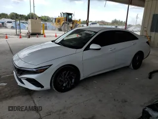 2024 Hyundai Elantra SEL with VIN KMHLM4DG9RU764026, listed as a Copart auction lot 52707325 with 13,660 mi miles and Non Repairable. Bid and sale history available at carsss.com. Image 1.