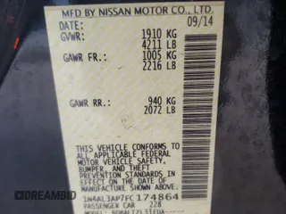 2015 Nissan Altima SV with VIN 1N4AL3AP7FC174864, listed as a Copart auction lot 89171815 with 121,460 mi miles and Salvage Title. Bid and sale history available at DreamBid. Image 14.