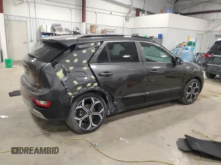 2023 Kia Niro EX with VIN KNDCR3LE0P5038126, listed as a Copart auction lot 42741815 with 56,347 mi miles and Salvage Title. Bid and sale history available at carsss.com. Image 3.
