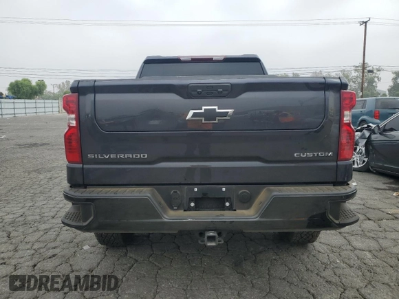 2024 Chevrolet Silverado 1500 Custom Trail Boss with VIN 3GCPDCEK6RG301024, listed as a Copart auction lot 76418164 with 5,684 mi miles and Salvage Title. Bid and sale history available at carsss.com. Image 6.