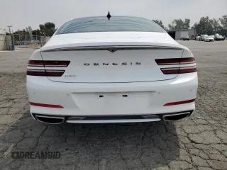 2022 Genesis G80 2.5T with VIN KMTGB4SC7NU092264, listed as a Copart auction lot 55148475 with 72,342 mi miles and Salvage title. Bid and sale history available at DreamBid. Image 6.
