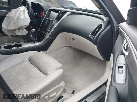 2015 Infiniti Q50 with VIN JN1BV7AP6FM336383, listed as a IAAI auction lot 41578035 with 109,591 mi miles and . Bid and sale history available at DreamBid. Image 5.