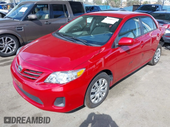 2013 Toyota Corolla L with VIN 5YFBU4EE6DP191699, listed as a IAAI auction lot 41680227 with 42,086 mi miles. Bid and sale history available at carsss.com. Image 20.