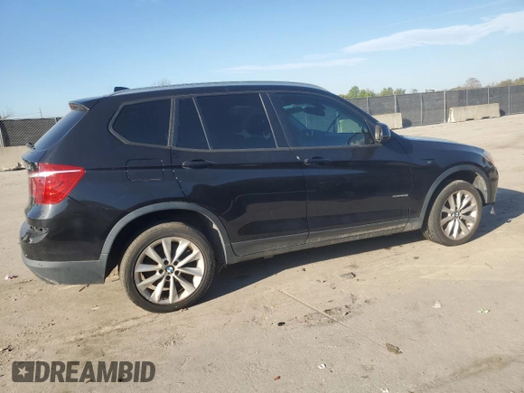 2017 BMW X3 xDrive28i with VIN 5UXWX9C30H0W77172, listed as a Copart auction lot 47503835 with 142,340 mi miles and Clean Title. Bid and sale history available at DreamBid. Image 3.