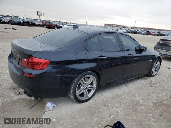 2015 BMW 5 Series 550i with VIN WBAKN9C50FD682415, listed as a Copart auction lot 83257714 with 129,605 mi miles and Clean title. Bid and sale history available at DreamBid. Image 3.