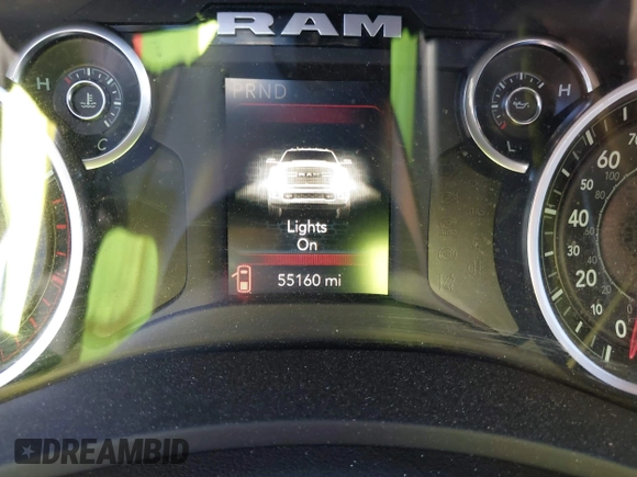 2020 Ram 2500 Big Horn with VIN 3C6UR5DL0LG282821, listed as a IAAI auction lot 42703919 with 55,160 mi miles and . Bid and sale history available at DreamBid. Image 16.