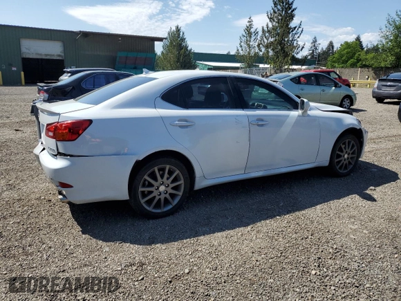 2008 Lexus IS 250 with VIN JTHCK262782023852, listed as a Copart auction lot 55658825 with 160,506 mi miles and Salvage Title. Bid and sale history available at carsss.com. Image 3.