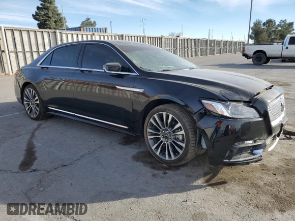 2018 Lincoln Continental Select with VIN 1LN6L9SK2J5617937, listed as a Copart auction lot 86774734 with 46,451 mi miles and Salvage Title. Bid and sale history available at carsss.com. Image 4.