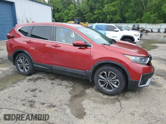 2021 Honda CR-V EX with VIN 5J6RW2H53MA004832, listed as a Copart auction lot 60472605 with 81,358 mi miles and Salvage title. Bid and sale history available at DreamBid. Image 4.