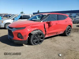 2022 Chevrolet Blazer RS z VIN 3GNKBKRS8NS137567, wystawiony jako Copart lot #53806235 z przebiegiem 71 174 mil mil oraz Szkoda całkowita • Salvage title. Historia ofert i sprzedaży dostępna na DreamBid. Obrazek 1.