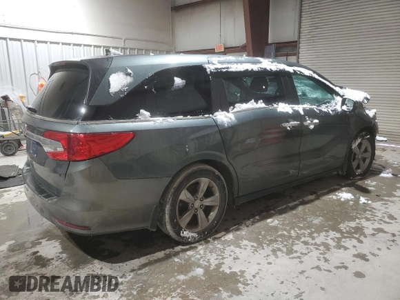 2018 Honda Odyssey EX-L with VIN 5FNRL6H78JB078953, listed as a Copart auction lot 83661974 with Not Provided miles and Non Repairable. Bid and sale history available at carsss.com. Image 3.