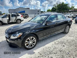 2016 Mercedes-Benz C 300 Luxury with VIN 55SWF4KB3GU133991, listed as a Copart auction lot 60081445 with 86,734 mi miles and Salvage title. Bid and sale history available at DreamBid. Image 1.