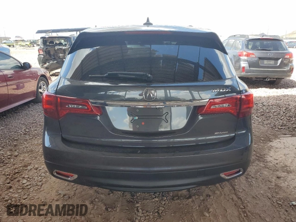 2016 Acura MDX w/Tech with VIN 5FRYD4H44GB012460, listed as a Copart auction lot 51303435 with 91,794 mi miles and Salvage Title. Bid and sale history available at carsss.com. Image 6.