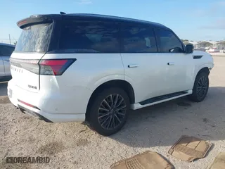 2025 Infiniti QX80 AUTOGRAPH with VIN JN8AZ3CC3S9600743, listed as a IAAI auction lot 41541726 with 2,830 mi miles. Bid and sale history available at carsss.com. Image 4.