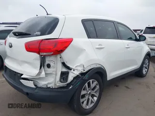 2015 Kia Sportage LX with VIN KNDPB3AC4F7741528, listed as a IAAI auction lot 41803355 with 60,139 mi miles and . Bid and sale history available at carsss.com. Image 6.