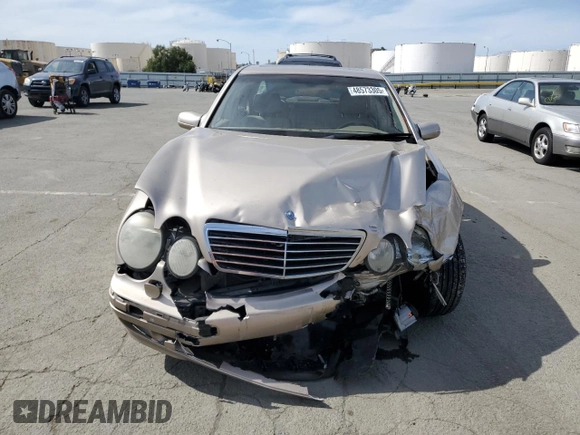 2001 Mercedes-Benz E-Class with VIN WDBJF65J11B357893, listed as a Copart auction lot 48573305 with 141,044 mi miles and Salvage Title. Bid and sale history available at carsss.com. Image 5.