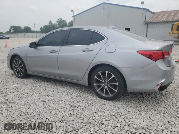 2018 Acura TLX with VIN 19UUB2F35JA008844, listed as a Copart auction lot 61119385 with 56,797 mi miles and Salvage title. Bid and sale history available at DreamBid. Image 2.