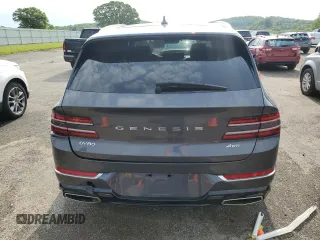 2021 Genesis GV80 with VIN KMUHBDSB1MU040490, listed as a Copart auction lot 58722915 with 49,981 mi miles and Salvage title. Bid and sale history available at DreamBid. Image 6.