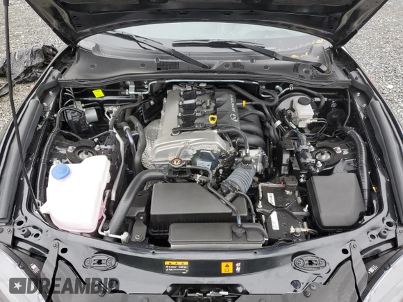 2021 Mazda MX-5 Miata Grand Touring with VIN JM1NDAD78M0455899, listed as a Copart auction lot 57347125 with 38,405 mi miles and Salvage title. Bid and sale history available at DreamBid. Image 11.