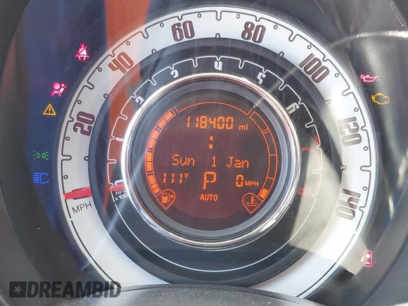 2013 FIAT 500 Pop with VIN 3C3CFFDR2DT698230, listed as a IAAI auction lot 42531400 with 118,400 mi miles and . Bid and sale history available at DreamBid. Image 7.