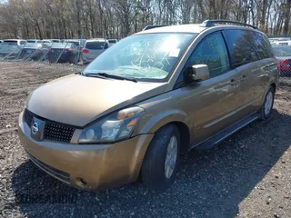 2004 Nissan Quest S with VIN 5N1BV28U74N330476, listed as a IAAI auction lot 42122746 with Not Provided miles. Bid and sale history available at carsss.com. Image 2.