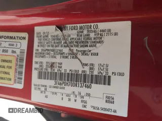 2013 Ford Fusion SE with VIN 3FA6P0H70DR137460, listed as a IAAI auction lot 42558281 with Not provided miles and . Bid and sale history available at DreamBid. Image 9.