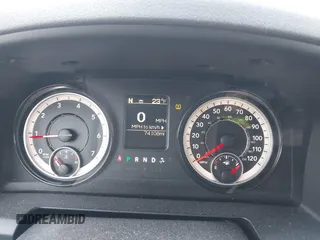 2018 Ram 1500 Express with VIN 1C6RR7FT8JS198377, listed as a IAAI auction lot 41211584 with 74,108 mi miles. Bid and sale history available at carsss.com. Image 7.
