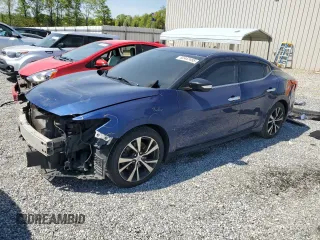 2017 Nissan Maxima SV with VIN 1N4AA6APXHC453803, listed as a Copart auction lot 52447455 with 132,270 mi miles and Salvage title. Bid and sale history available at DreamBid. Image 1.