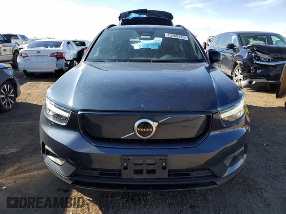 2022 Volvo XC40 Twin Plus z VIN YV4ED3UR8N2656606, wystawiony jako Copart lot #45480425 z przebiegiem 24 494 mil mil oraz Szkoda całkowita • Salvage title. Historia ofert i sprzedaży dostępna na DreamBid. Obrazek 5.