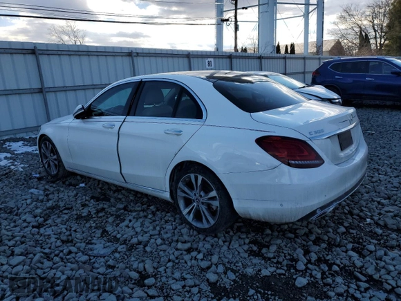 2020 Mercedes-Benz C 300 with VIN WDDWF8DB1LR546475, listed as a Copart auction lot 42337045 with 92,892 mi miles and Salvage title. Bid and sale history available at DreamBid. Image 2.