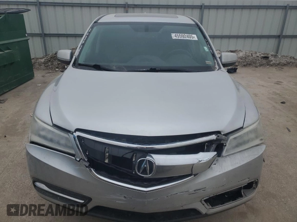 2014 Acura MDX z VIN 5FRYD4H20EB015366, wystawiony jako Copart lot #45592405 z przebiegiem 156 644 mil mil oraz Szkoda całkowita • Salvage title. Historia ofert i sprzedaży dostępna na DreamBid. Obrazek 5.