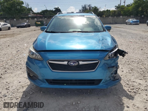 2017 Subaru Impreza Premium with VIN 4S3GTAD65H3703808, listed as a Copart auction lot 57396095 with 68,960 mi miles and Salvage title. Bid and sale history available at DreamBid. Image 5.