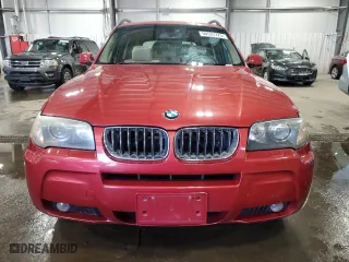 2006 BMW X3 3.0i with VIN WBXPA93456WG88068, listed as a Copart auction lot 50533725 with 137,830 mi miles and Salvage Title. Bid and sale history available at carsss.com. Image 5.