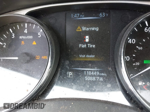 2015 Nissan Rogue SV with VIN 5N1AT2MKXFC755212, listed as a IAAI auction lot 41568466 with 118,449 mi miles. Bid and sale history available at carsss.com. Image 15.