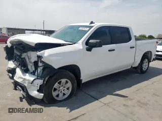 2021 Chevrolet Silverado 1500 Custom with VIN 3GCPWBEK4MG204675, listed as a Copart auction lot 53081875 with 116,684 mi miles and Salvage Title. Bid and sale history available at DreamBid. Image 1.
