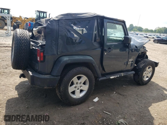 2008 Jeep Wrangler X with VIN 1J4FA24158L563572, listed as a Copart auction lot 58667265 with 162,649 mi miles and Salvage title. Bid and sale history available at DreamBid. Image 3.