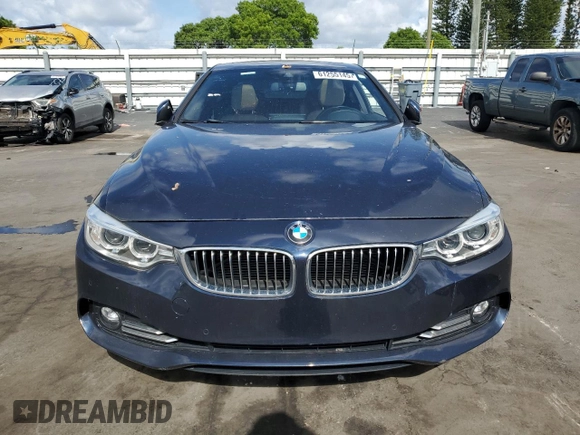 2016 BMW 4 Series 428i with VIN WBA3N7C50GK227232, listed as a Copart auction lot 61255145 with 86,667 mi miles and Salvage title. Bid and sale history available at DreamBid. Image 5.