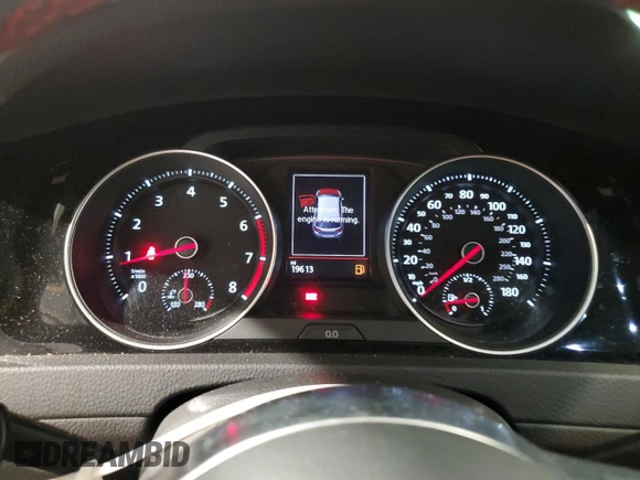 2019 Volkswagen GTI S z VIN 3VW5T7AU7KM010447, wystawiony jako Copart lot #57136835 z przebiegiem 19 613 mil mil oraz Szkoda całkowita • Salvage title. Historia ofert i sprzedaży dostępna na DreamBid. Obrazek 9.