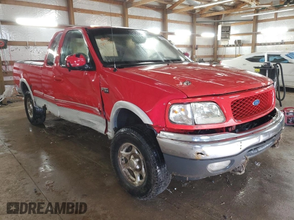 1997 Ford F-150 XL with VIN 1FTDX18W0VNB21424, listed as a Copart auction lot 45675365 with 155,760 mi miles and Salvage title. Bid and sale history available at DreamBid. Image 4.