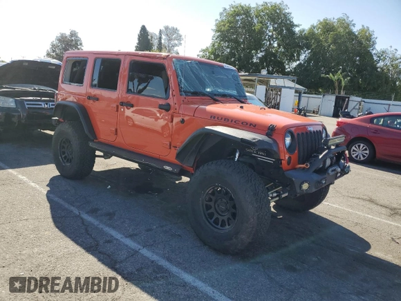 2015 Jeep Wrangler Unlimited Rubicon with VIN 1C4BJWFG7FL719038, listed as a Copart auction lot 51507205 with 62,664 mi miles and Salvage Title. Bid and sale history available at carsss.com. Image 4.