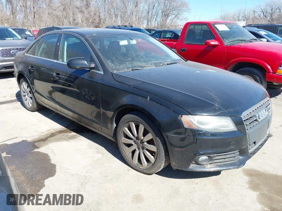 2010 Audi A4 2.0T Premium Plus with VIN WAUEFAFL4AN025304, listed as a IAAI auction lot 41702187 with 149,865 mi miles. Bid and sale history available at carsss.com. Image 1.