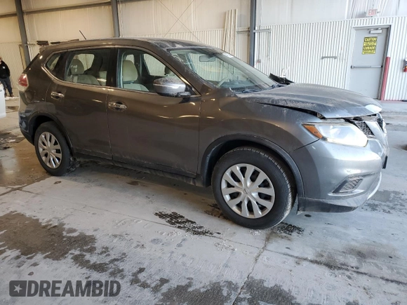 2015 Nissan Rogue S with VIN KNMAT2MT9FP541818, listed as a Copart auction lot 49122455 with 192,297 mi miles and Clean Title. Bid and sale history available at carsss.com. Image 4.