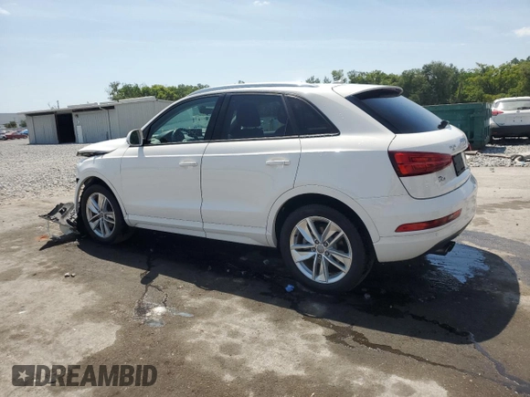 2017 Audi Q3 Premium with VIN WA1BCCFS7HR014683, listed as a Copart auction lot 54739465 with 64,917 mi miles and Salvage title. Bid and sale history available at DreamBid. Image 2.
