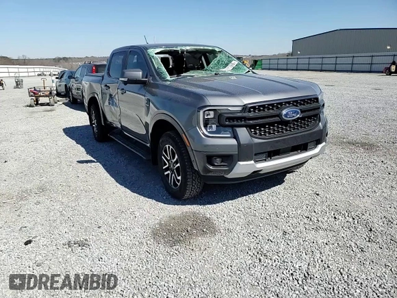 2024 Ford Ranger LARIAT with VIN 1FTER4KP8RLE39889, listed as a Copart auction lot 47591765 with 7,641 mi miles and Salvage Title. Bid and sale history available at carsss.com. Image 11.