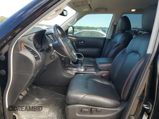 2019 Nissan Armada SL z VIN JN8AY2ND4K9090387, wystawiony jako Copart lot #55764005 z przebiegiem 109 914 mil mil oraz Szkoda całkowita • Salvage title. Historia ofert i sprzedaży dostępna na DreamBid. Obrazek 7.