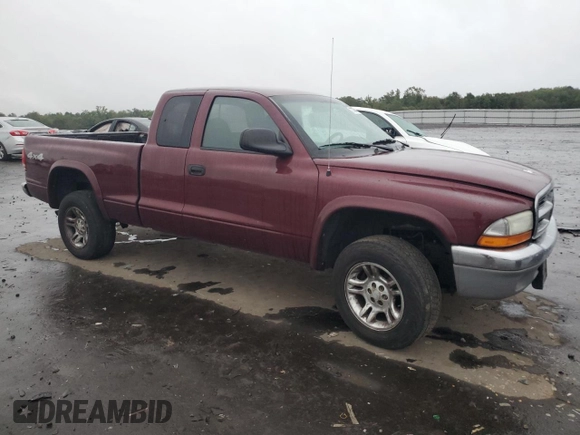 2003 Dodge Dakota SLT with VIN 1D7HG42N03S317953, listed as a Copart auction lot 72736414 with 280,504 mi miles and Salvage Title. Bid and sale history available at carsss.com. Image 4.